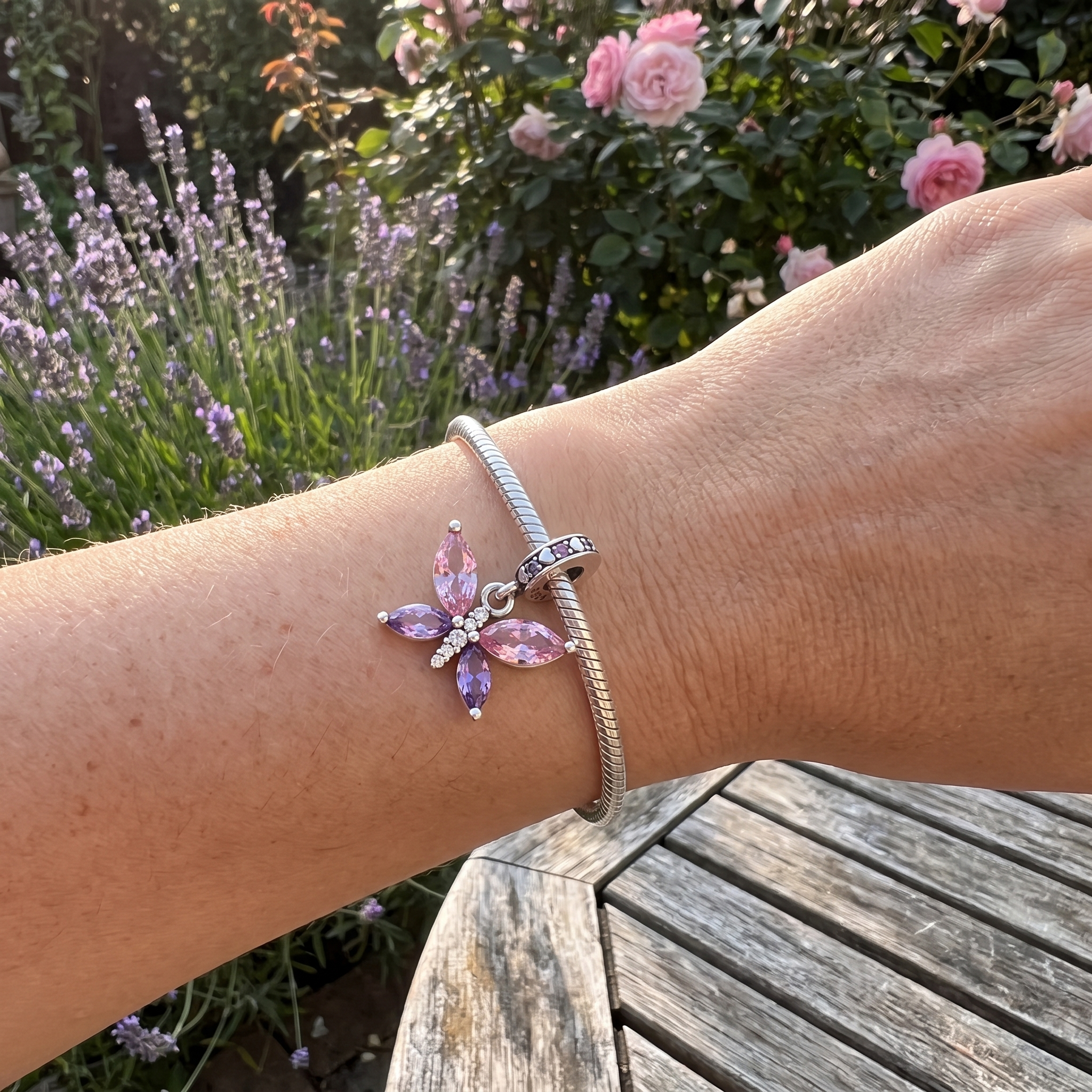 Purple Butterfly Charm