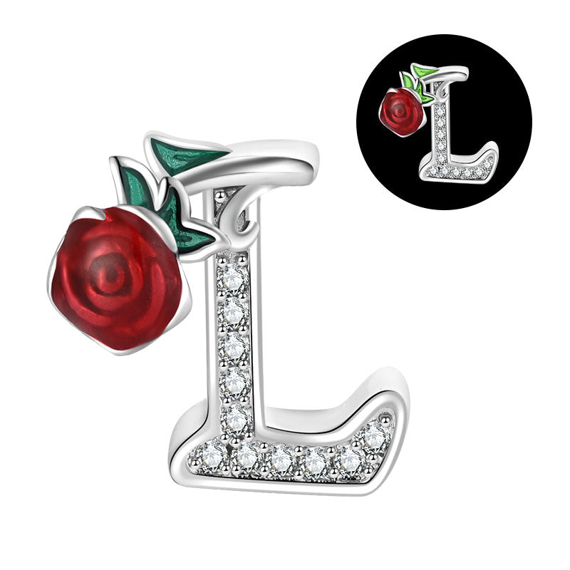 Alphabet--Luminous Rose L