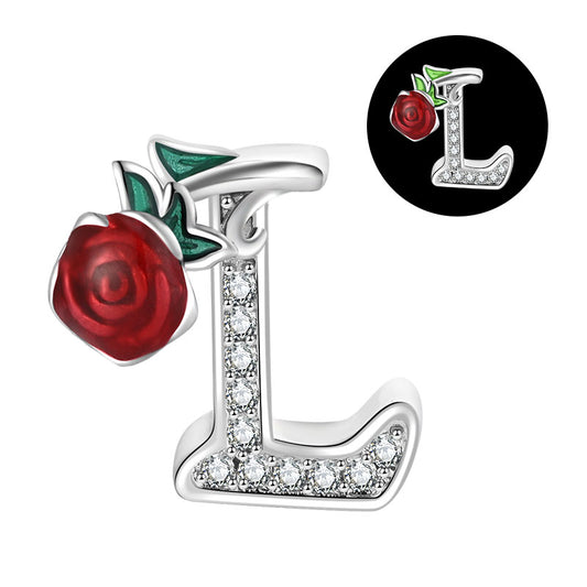 Alphabet--Luminous Rose L