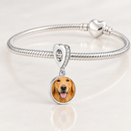 Personalized Custom Paw Photo Charm, close-up detail