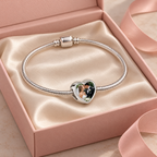 Personalized Custom Photo Charm, in an open gift box