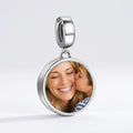 Personalized Custom Photo Forever Love Charm, front view