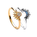 Exclusive Sun and Moon Ring Set